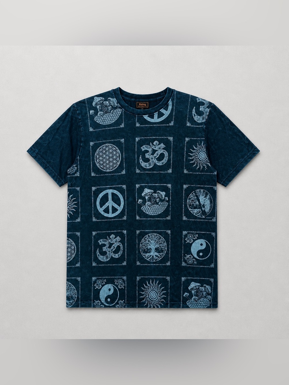 Rising Green Blue Graphic Symbol Tee